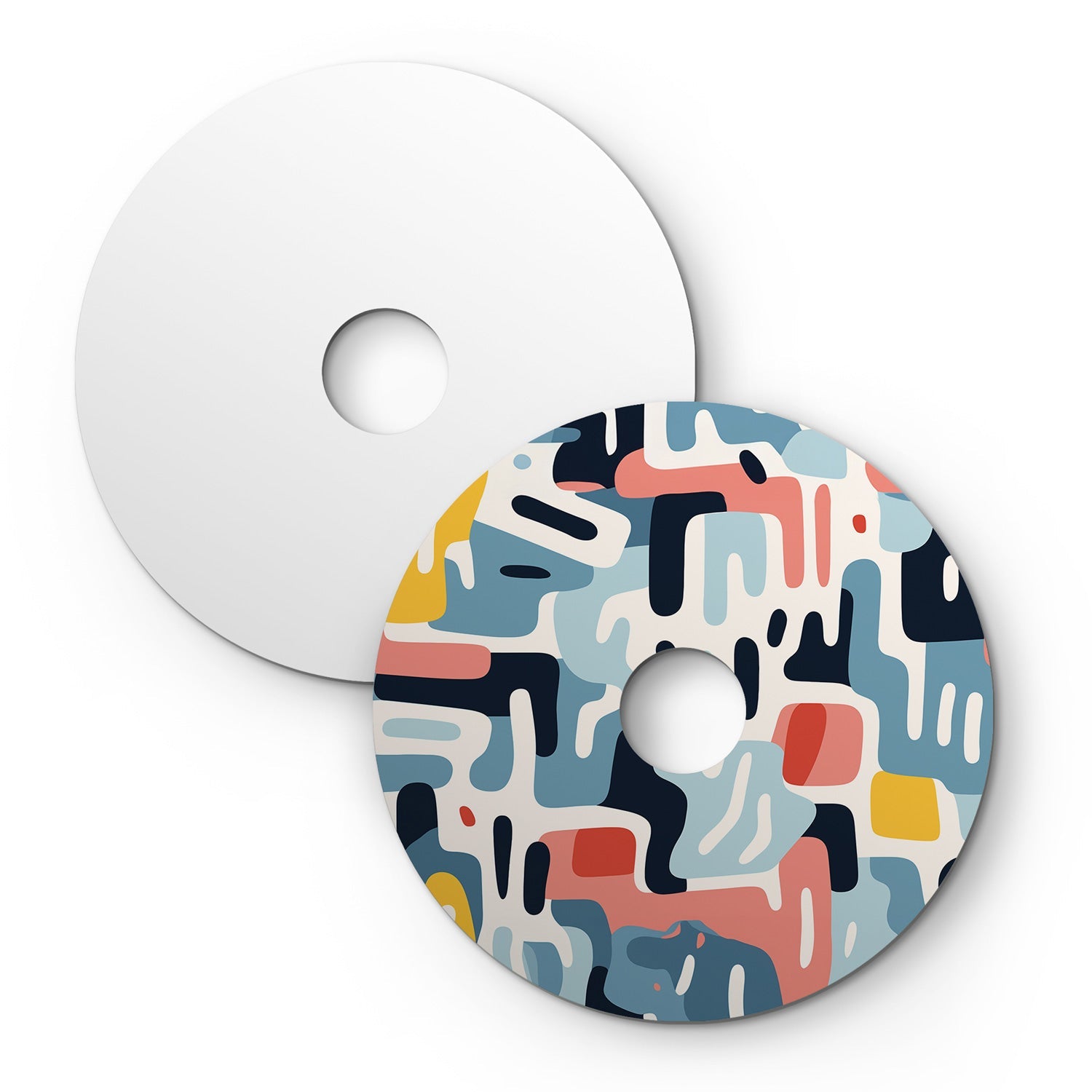 Paralume mini piatto Ellepì con disegni geometrici 'Kaleidoscope' Geometria 1, diametro 24 cm - Made in Italy