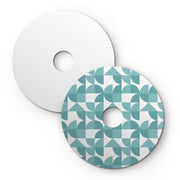 Paralume mini piatto Ellepì con disegni geometrici 'Kaleidoscope' Geometria 3, diametro 24 cm - Made in Italy