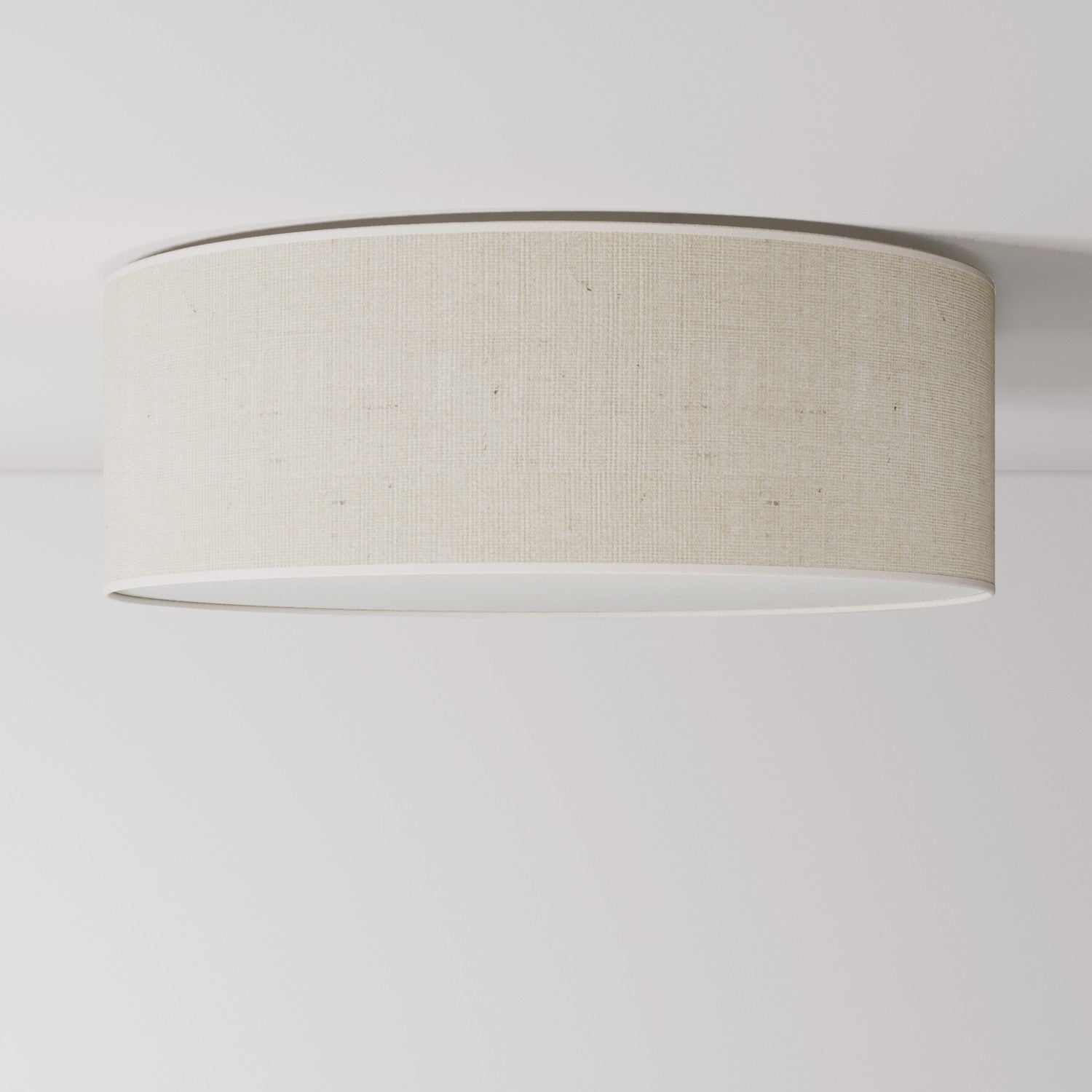 Plafoniera in tessuto Large Juta chiara - Made in Italy