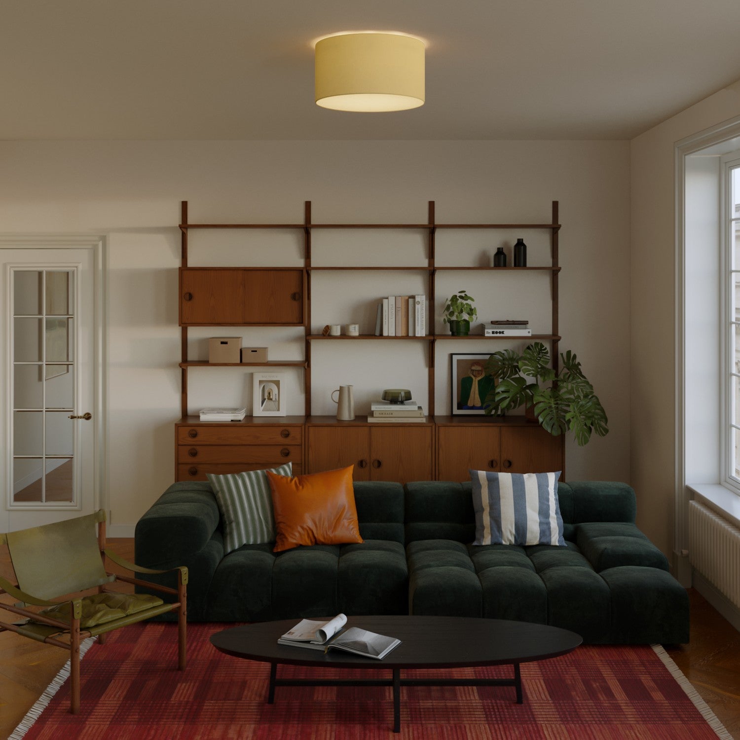 Plafoniera in tessuto Medium - Made in Italy - Arenal Oro