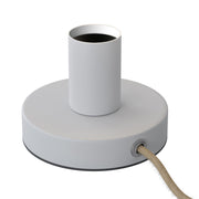 Posaluce - Lampada da tavolo in metallo e spina UK - Bianco opaco