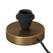 Posaluce per paralume - Lampada da tavolo in metallo e spina UK - Bronzo satinato