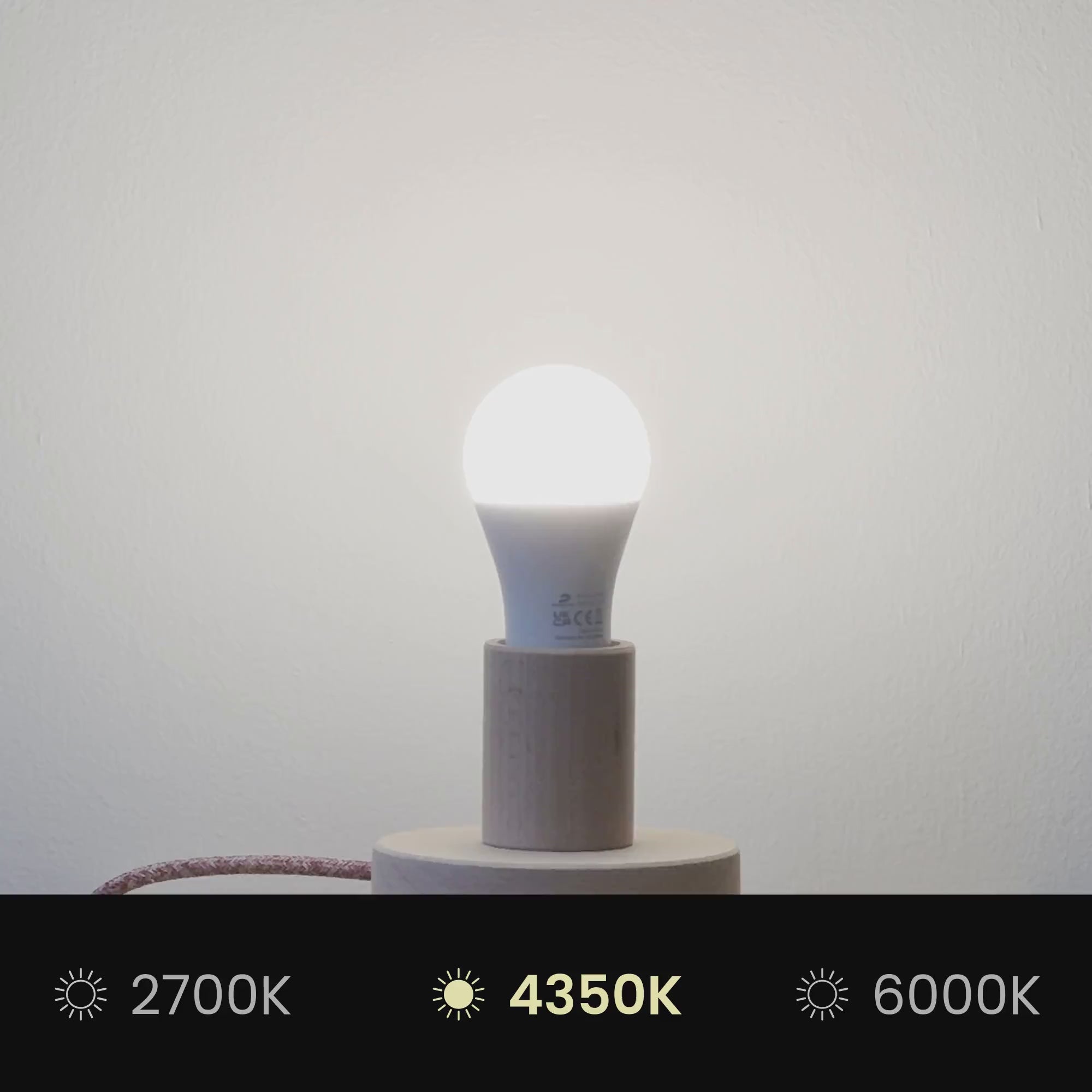 Load video: Athena Lampshade with E27 fitting for table or floor lamp - Made in Italy - Sand Wool