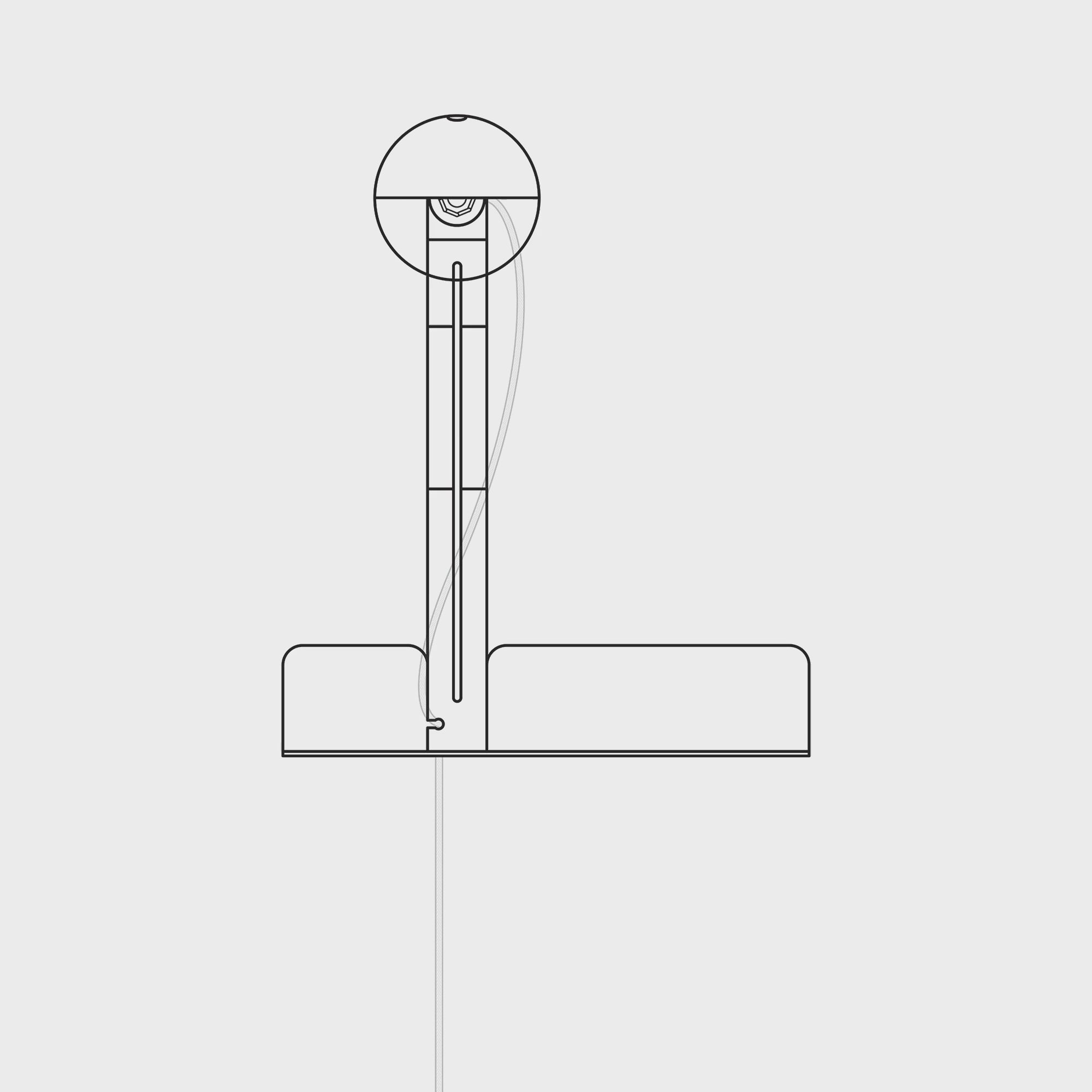 Load video: Wall lamp with shelf, painted G125 LED Light bulb and UK Plug - Murio Talia - Green