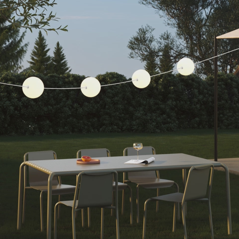 Load video: Marina4 Cherry Desert Brown Outdoor Lamp, 4 Lights, IP67, US plug