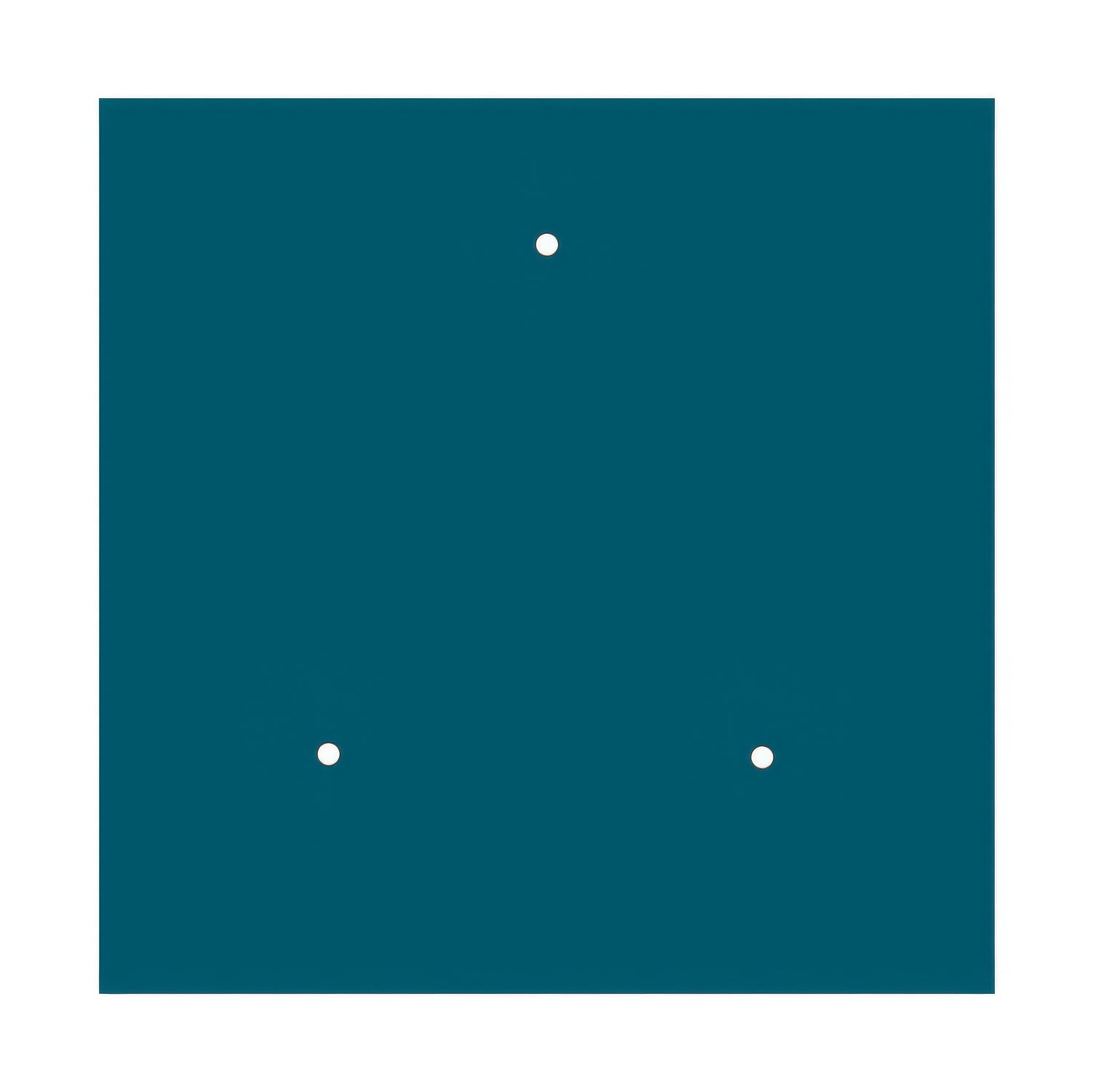 Rosone XXL Rose-One quadrato, 400 mm con 3 fori e 4 fori laterali - Petrolio Bianco