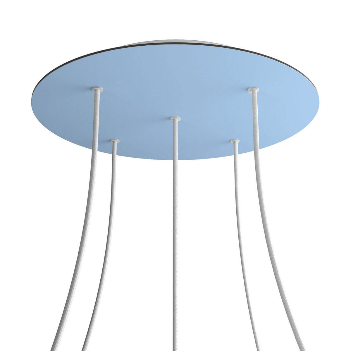 XXL Rose-One round ceiling rose, 400 mm diameter with 5 holes and 4 ...