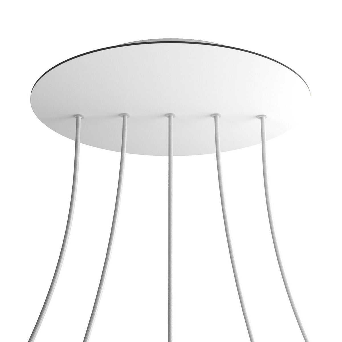 Ceiling Inline XXL Ceiling rose Rose-One round, diameter 400 mm with 5 inline holes ...