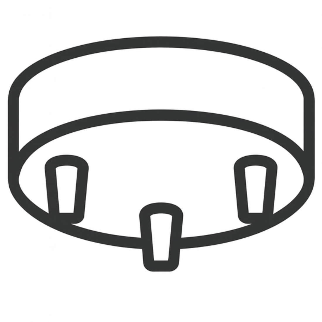 How to offset a ceiling light fixture starting from the ceiling canopy