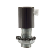 Serracavo cilindrico in metallo completo di tige, dado e rondella - Nero perla