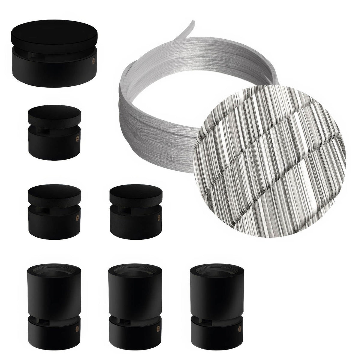 Filé Linear Kit system complete with black components - ECC37 ...
