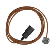 Snake - Lampada plug-in con cavo in tessuto colorato RC23 e spina UK