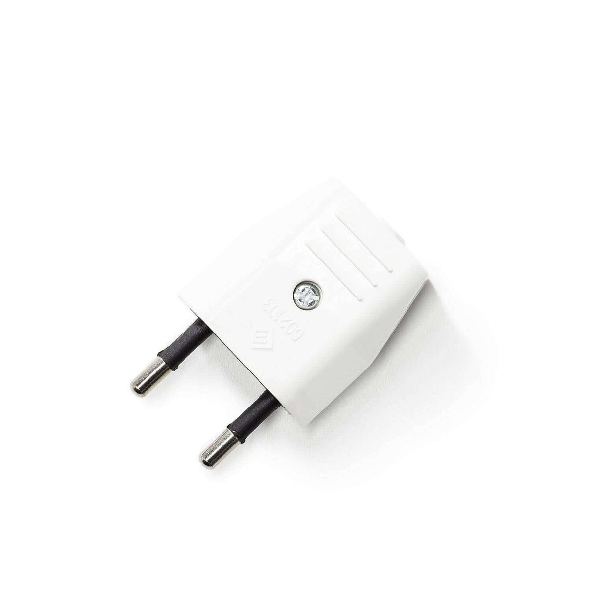2-Pin European Plug 10A – White – Creative Cables