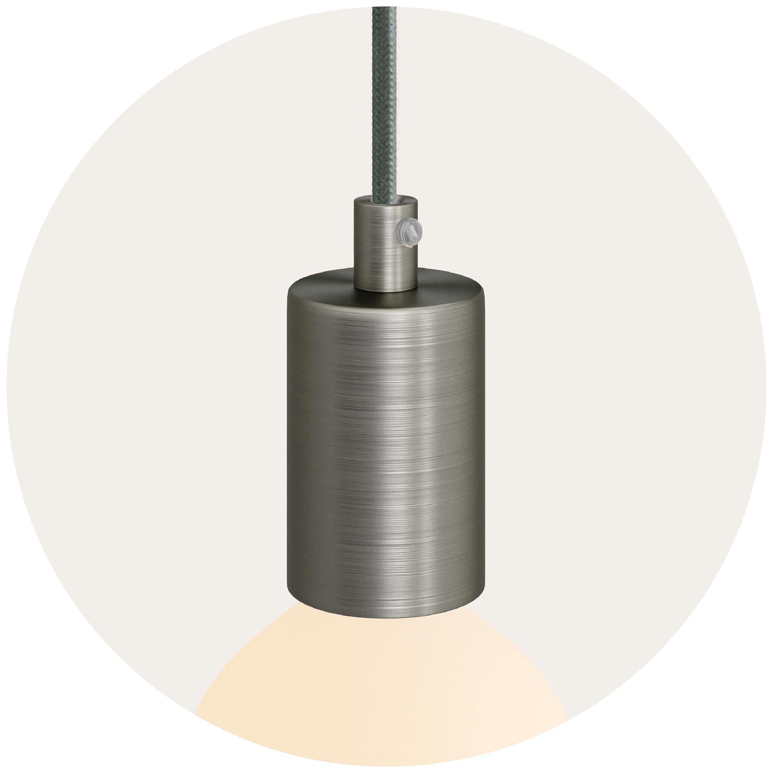 Lamp holder for exposed light bulb